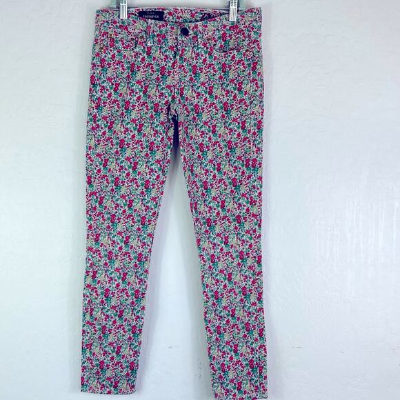 J. Crew Liberty Jeans Womens Size 24 Ankle Floral Toothpick in Emma & Georgina - Picture 1 of 12